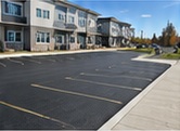 Commercial development parking area